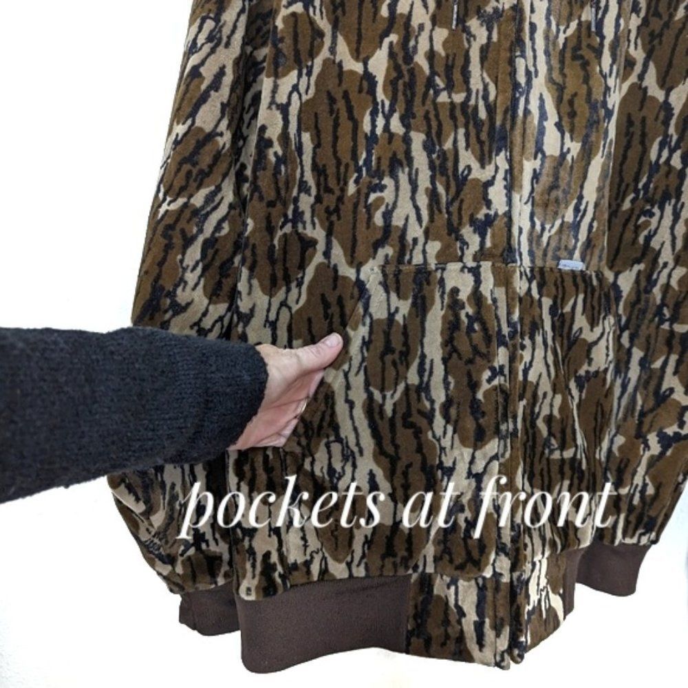 Vintage Carhartt Mossy Oak Bottomland Hush Hide Velvet Camo Jacket USA Made - Picture 4 of 14